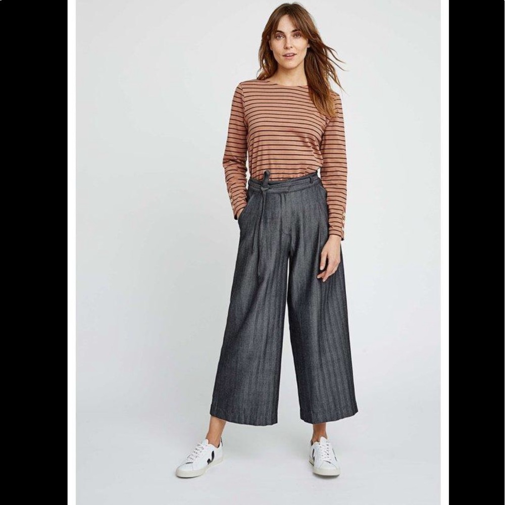 People Tree Talulah Herringbone Wide Leg Pants